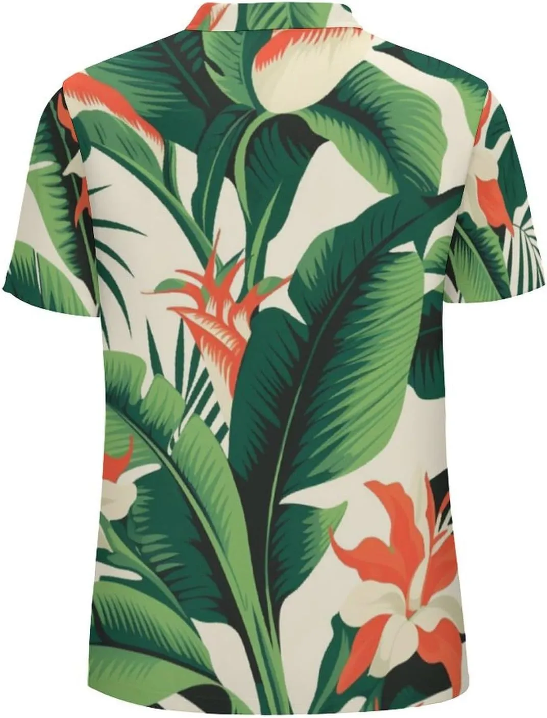 Polo Shirts for Men Dry Fit Hawaiian Graphics Golf Shirts Quick Dry Fun Tennis Short Sleeve Tees