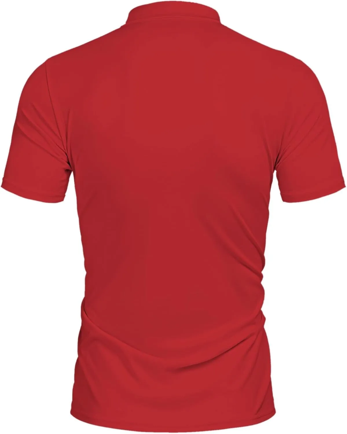 Poriff Men's Casual Mock Turtleneck Pullover Tops Short Sleeve Slim Fit T-Shirts Basic Solid Color Tees