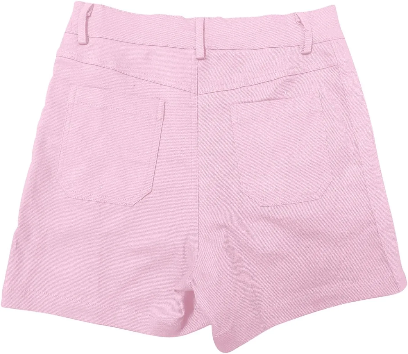 Pull On Shorts Women Elastic Waist Stretchy Casual Summer Athletic Denim Bermuda Shorts High Waisted Chino Shorts