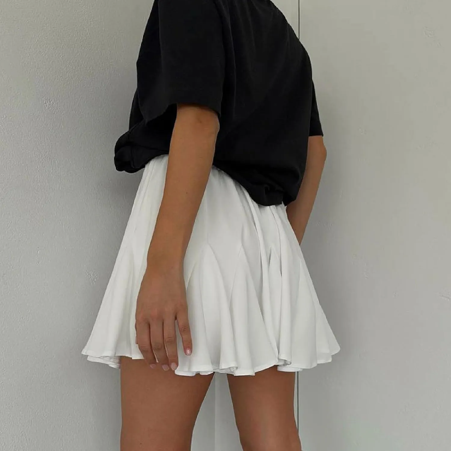 Ruffle Mini Skirt for Women High Waist Flared A Line Skater Skirts Summer Casual Trendy Outfits