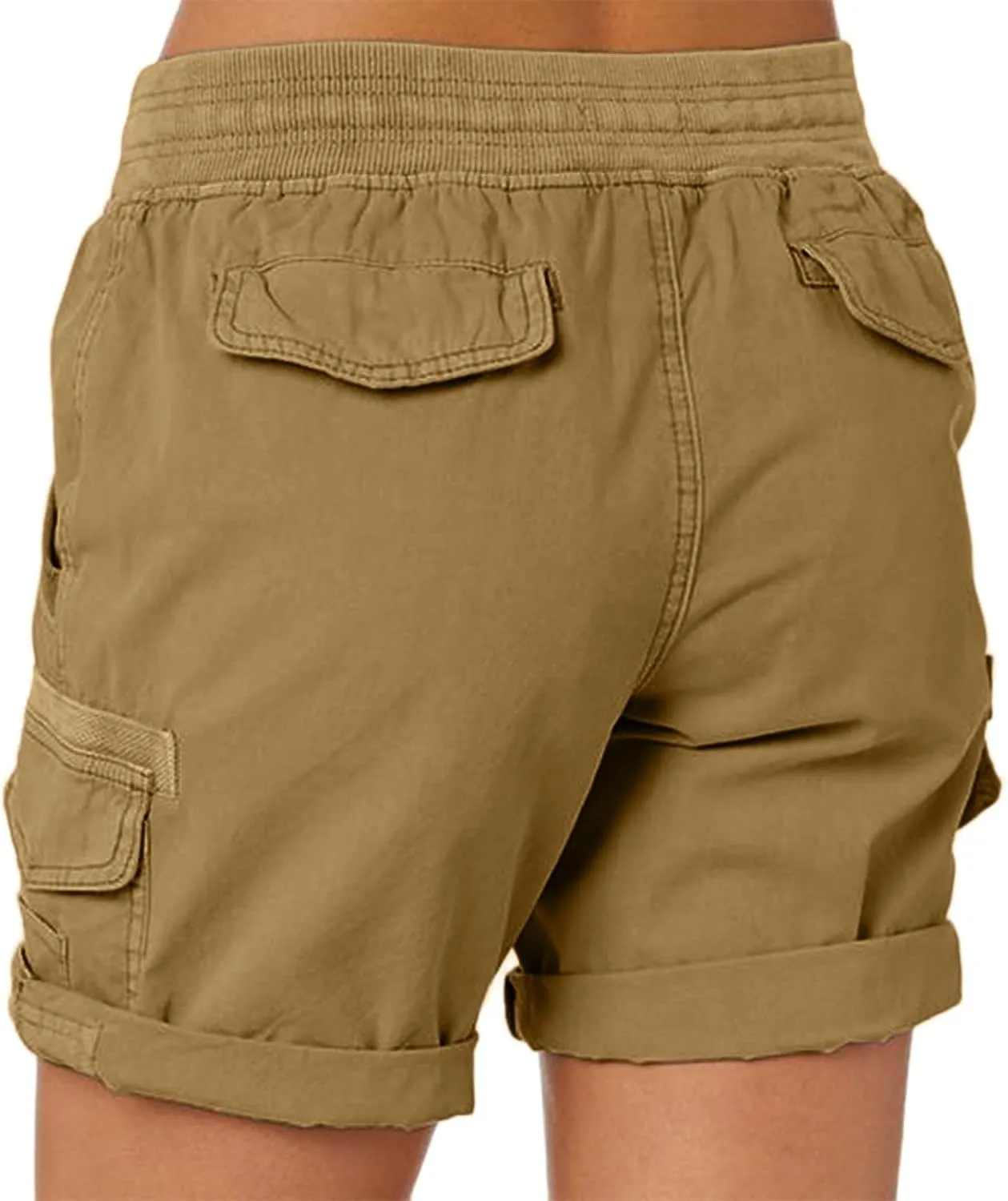 Rvidbe Cargo Shorts Women Baggy Casual Dressy High Waist 6 Pockets Cargo Shorts 2024 Spring Hiking Outdoor Lounge Shorts
