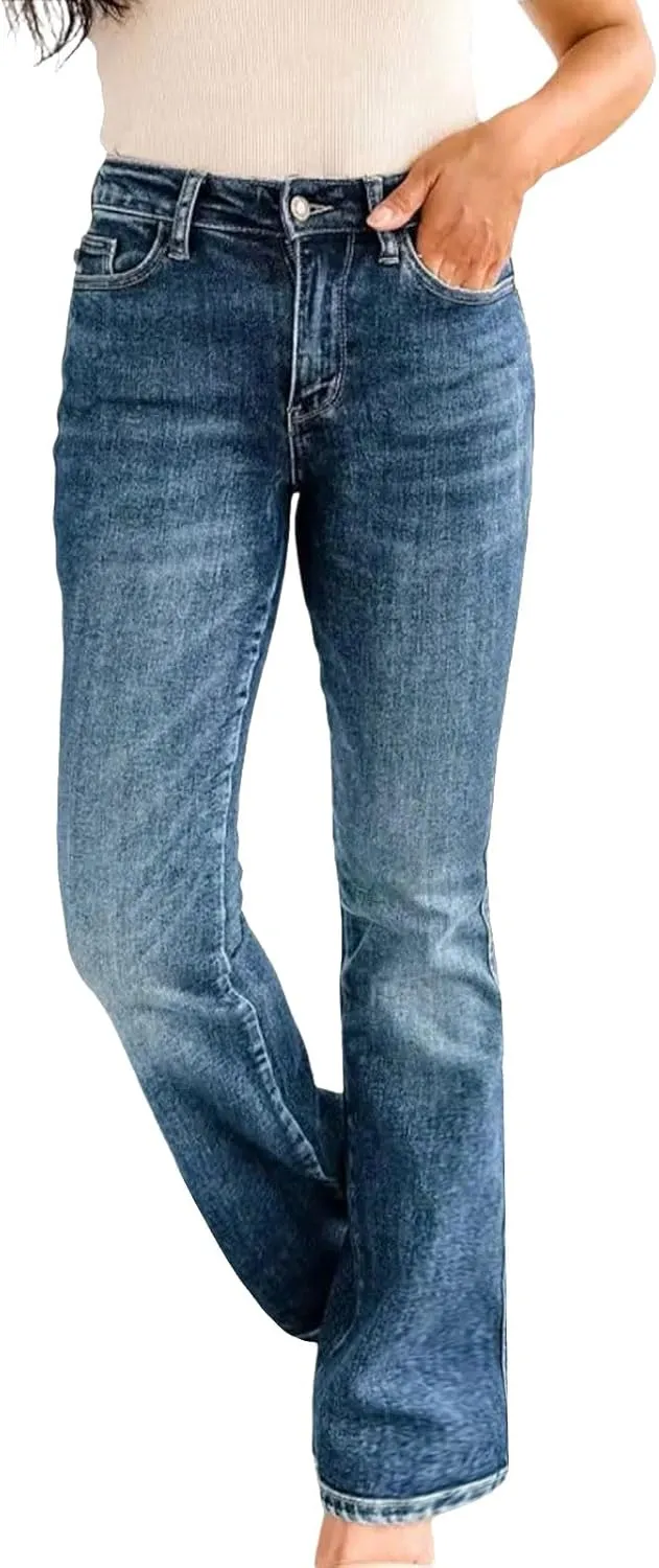 sdbrld Jeans for Women Baggy Mid Rise Barrel Jeans Wide Leg Mid Waist Cropped Denim Pants Y2k Boyfriend Jeans with Pockets