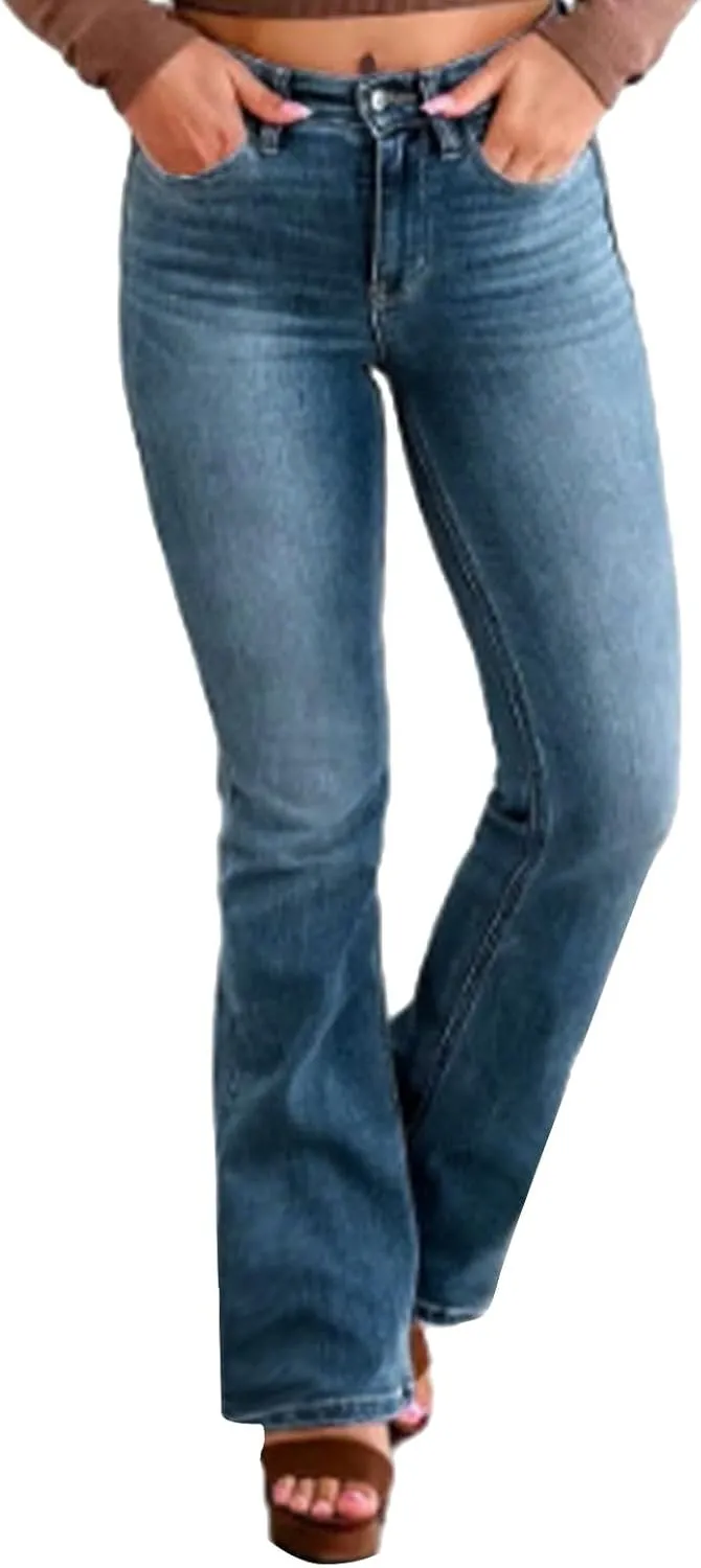 sdbrld Jeans for Women Baggy Mid Rise Barrel Jeans Wide Leg Mid Waist Cropped Denim Pants Y2k Boyfriend Jeans with Pockets