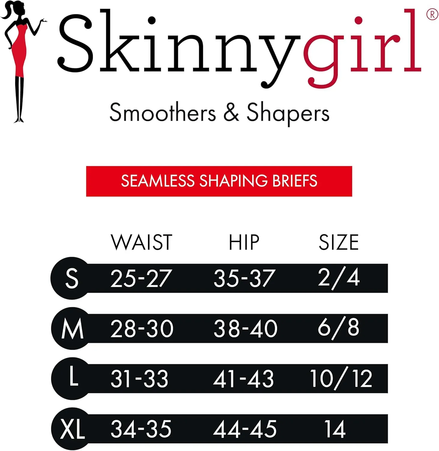 Skinnygirl Women's High Waist Tummy Control Seamless Shaping Briefs, 3-Pack