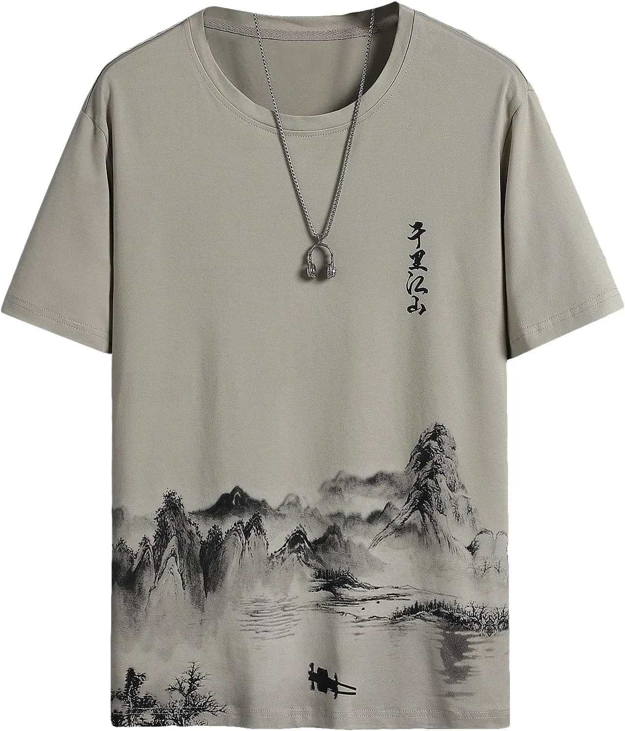 SOLY HUX Men's Graphic Print Tees Vintage T-Shirts Crewneck T Shirts Short Sleeve Casual Summer Shirt