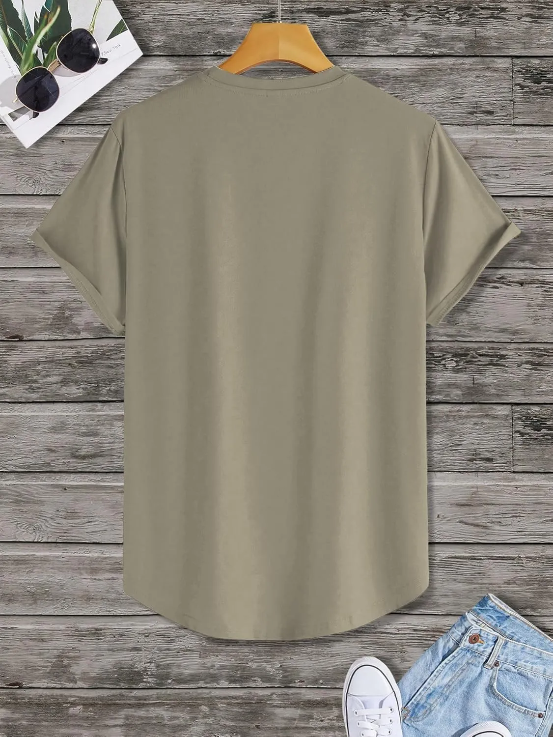 SOLY HUX Men's Graphic Tees Vintage T-Shirts Curved Hem Short Sleeve Crewneck Casual Trendy T Shirts