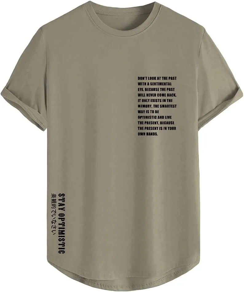 SOLY HUX Men's Graphic Tees Vintage T-Shirts Curved Hem Short Sleeve Crewneck Casual Trendy T Shirts