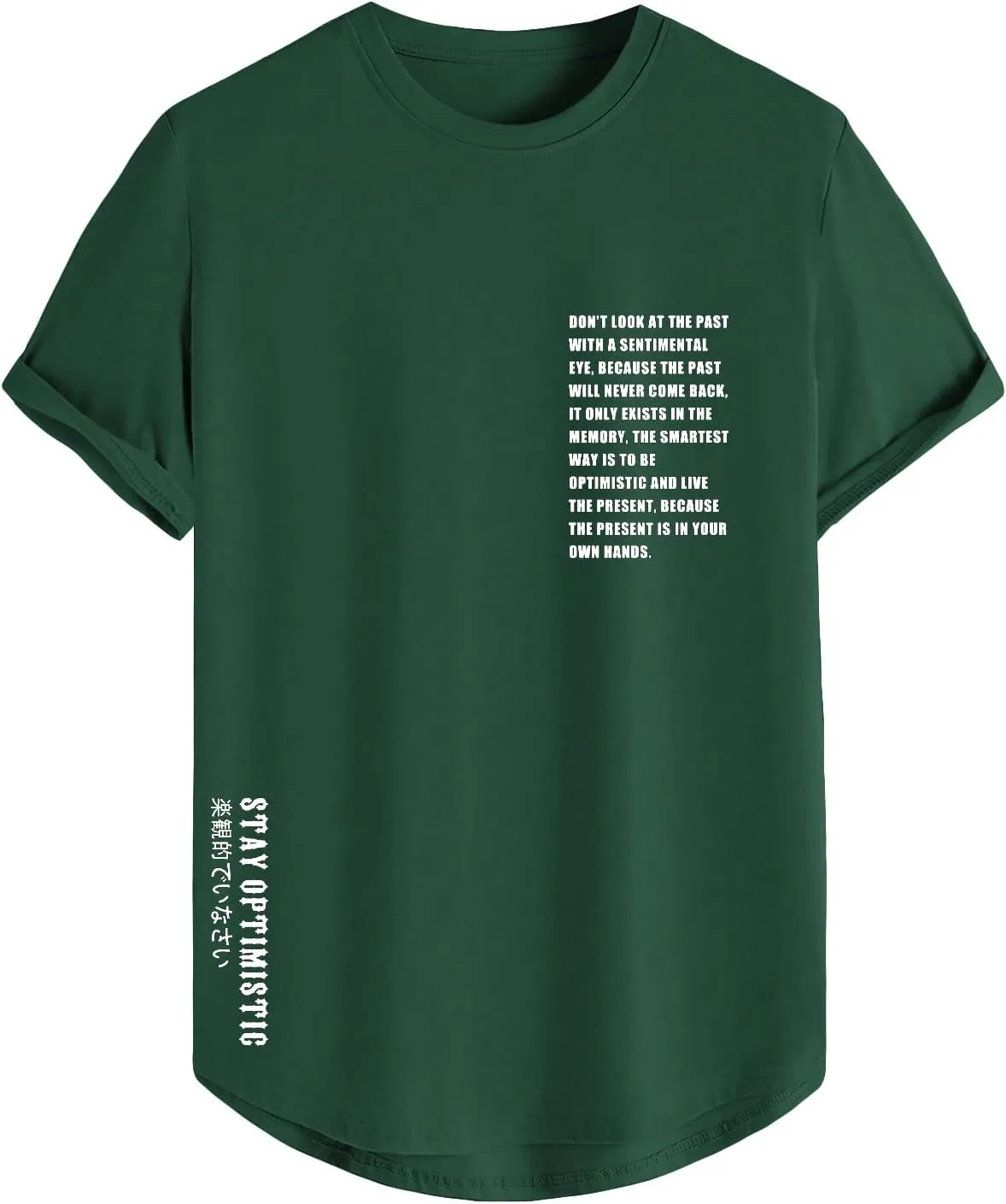 SOLY HUX Men's Graphic Tees Vintage T-Shirts Curved Hem Short Sleeve Crewneck Casual Trendy T Shirts