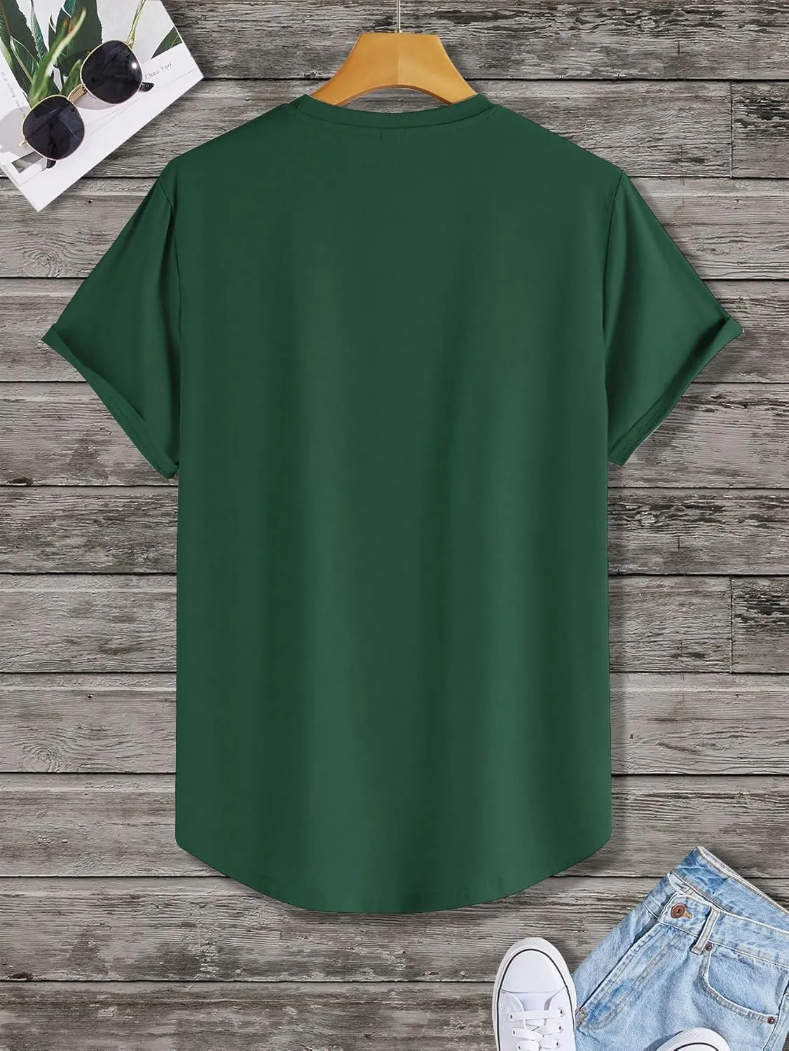 SOLY HUX Men's Graphic Tees Vintage T-Shirts Curved Hem Short Sleeve Crewneck Casual Trendy T Shirts