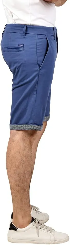 Soroor Slim Fit Chino Mens Shorts, Stylish Men's Shorts with Premium Stretch Cotton, Versatile Smart Casual Men Chino