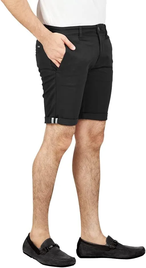 Soroor Slim Fit Chino Mens Shorts, Stylish Men's Shorts with Premium Stretch Cotton, Versatile Smart Casual Men Chino