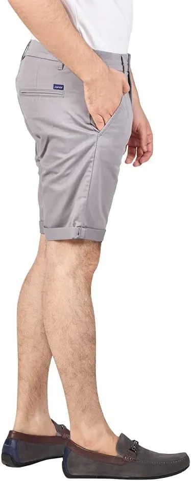 Soroor Slim Fit Chino Mens Shorts, Stylish Men's Shorts with Premium Stretch Cotton, Versatile Smart Casual Men Chino