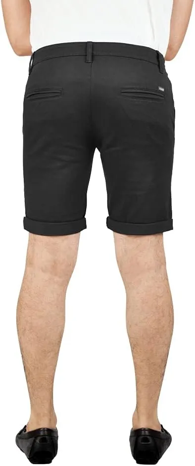 Soroor Slim Fit Chino Mens Shorts, Stylish Men's Shorts with Premium Stretch Cotton, Versatile Smart Casual Men Chino