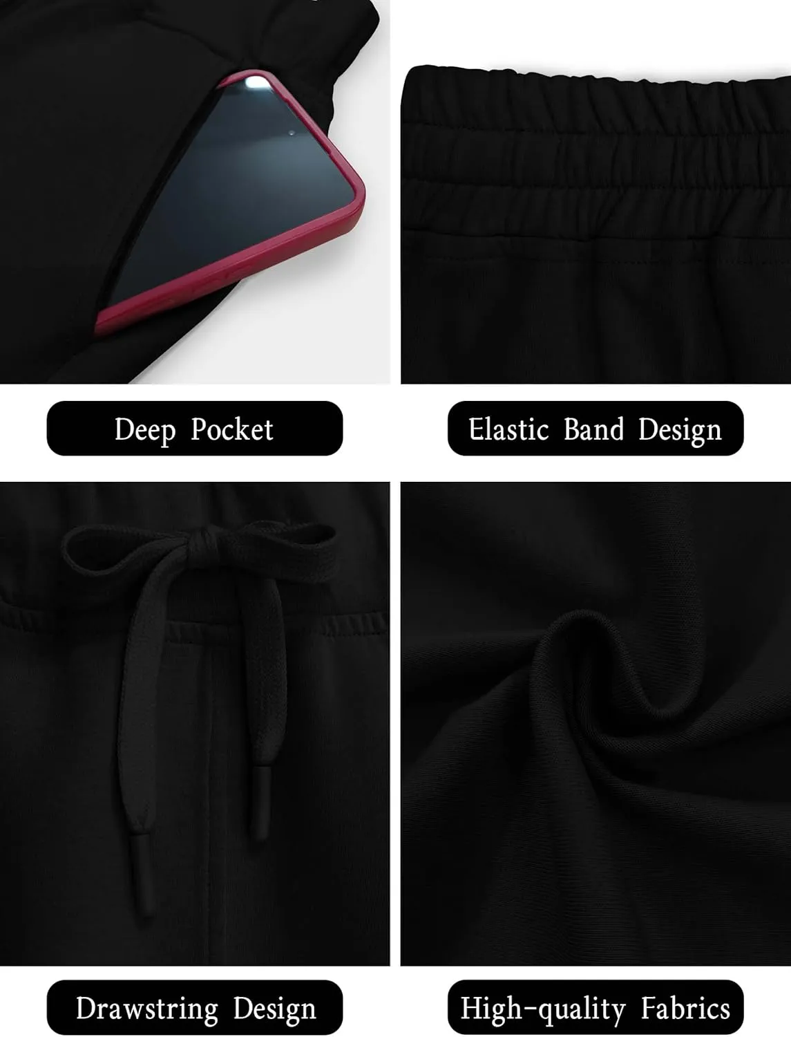 SuperPrity Running Shorts for Women High Waisted Workout Shorts Athletic Comfy Drawstring Sweat Gym Shorts with Pockets
