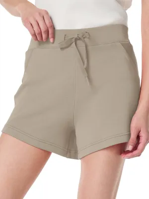 SuperPrity Running Shorts for Women High Waisted Workout Shorts Athletic Comfy Drawstring Sweat Gym Shorts with Pockets