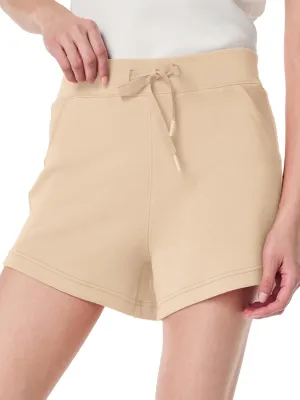 SuperPrity Running Shorts for Women High Waisted Workout Shorts Athletic Comfy Drawstring Sweat Gym Shorts with Pockets