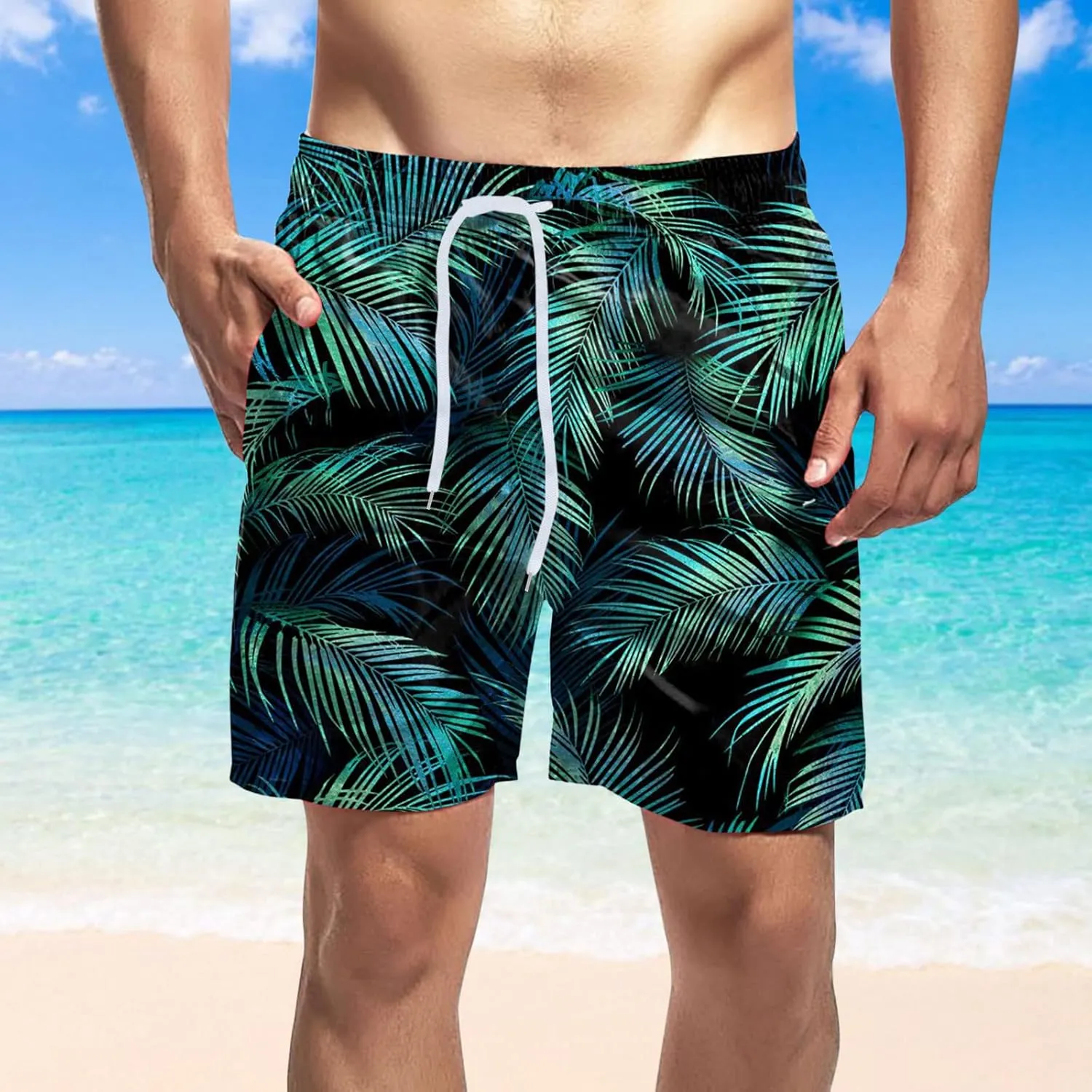 Swim Trunks for Men Drying Sports Surfing Pants Men's Pants Mens Swim Trunks 7 Inch Mens Swim Trunks with Liner