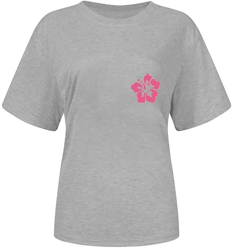 T Shirts for Women 1971 Ocean Beach Funny Saying Tshirt Short Sleeve Summer Casual Oversized Trendy Tee Shirt 2025