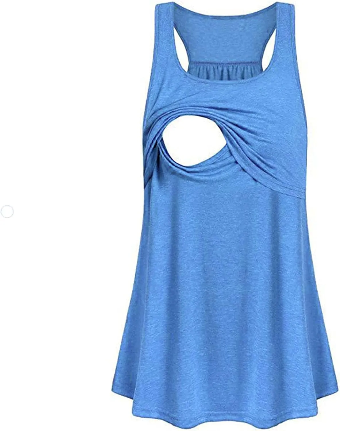 TANGNADE Women's Maternity Nursing Tank Tops Sleeveless Scoop Neck Breastfeeding Shirt Pregnancy Home Clothes