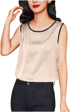 Tank Tops for Women 2025 Plus Size Solid Color Print Textured Crewneck Shirts Sleeveless Casual Trendy Beach Tank