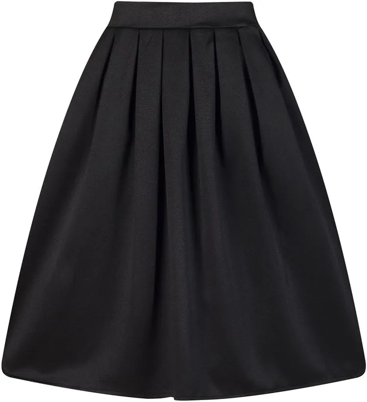 Taydey A-Line Pleated Vintage Skirts for Women