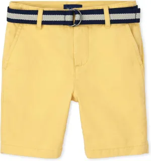 The Children's Place Boys' Belted Chino Shorts
