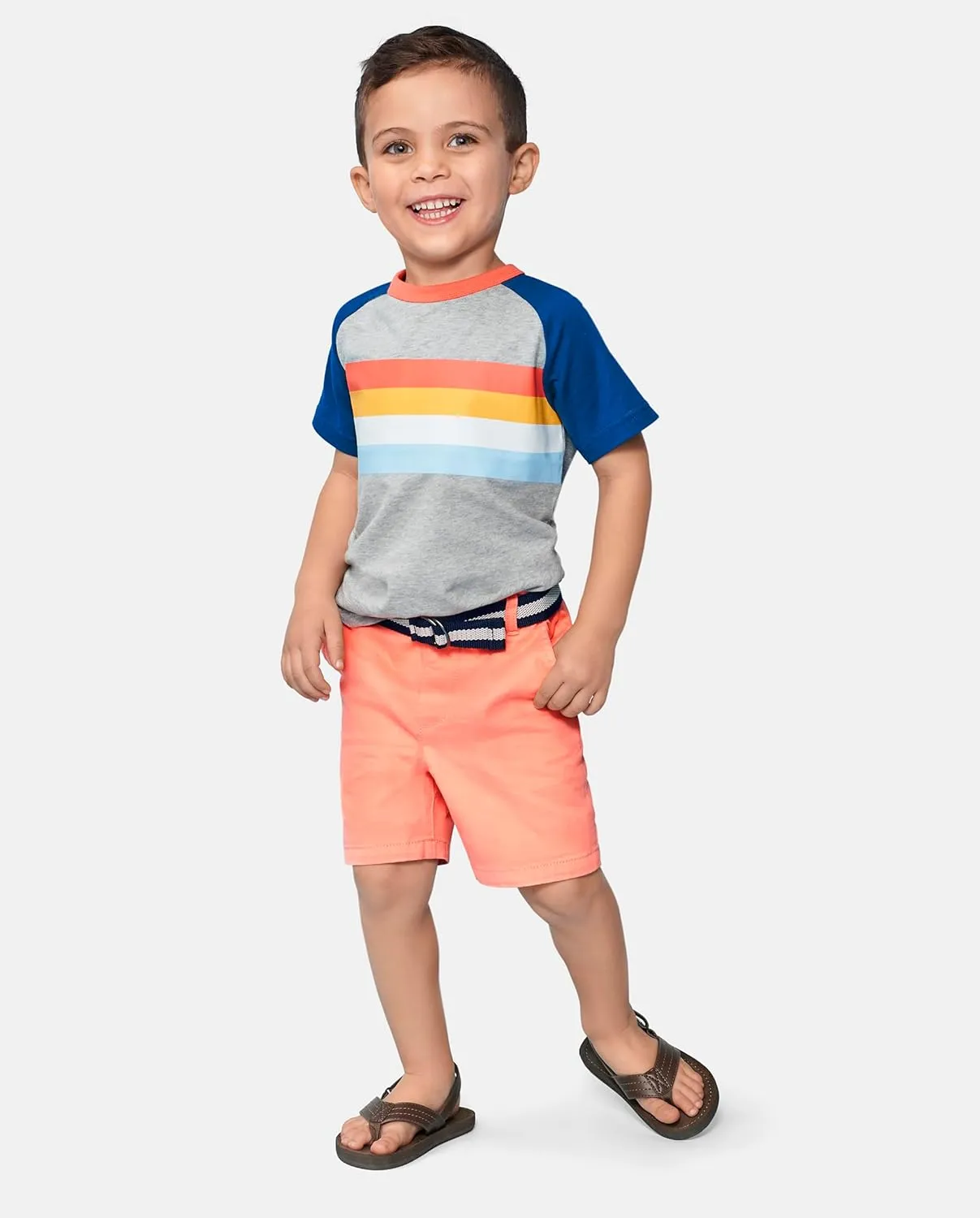 The Children's Place Boys' Belted Chino Shorts