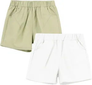 Toddler Boys Chino Shorts - Summer Cloths Twill Shorts for Kids