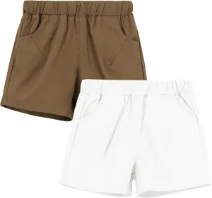 Toddler Boys Chino Shorts - Summer Cloths Twill Shorts for Kids