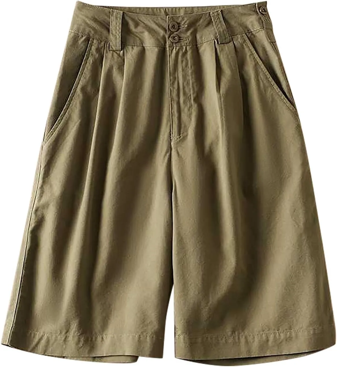 Womens Casual Shorts High Waisted 2025 Fashion Beach Shorts Cute Summer Shorts Comfy Solid Shorts with Pockets