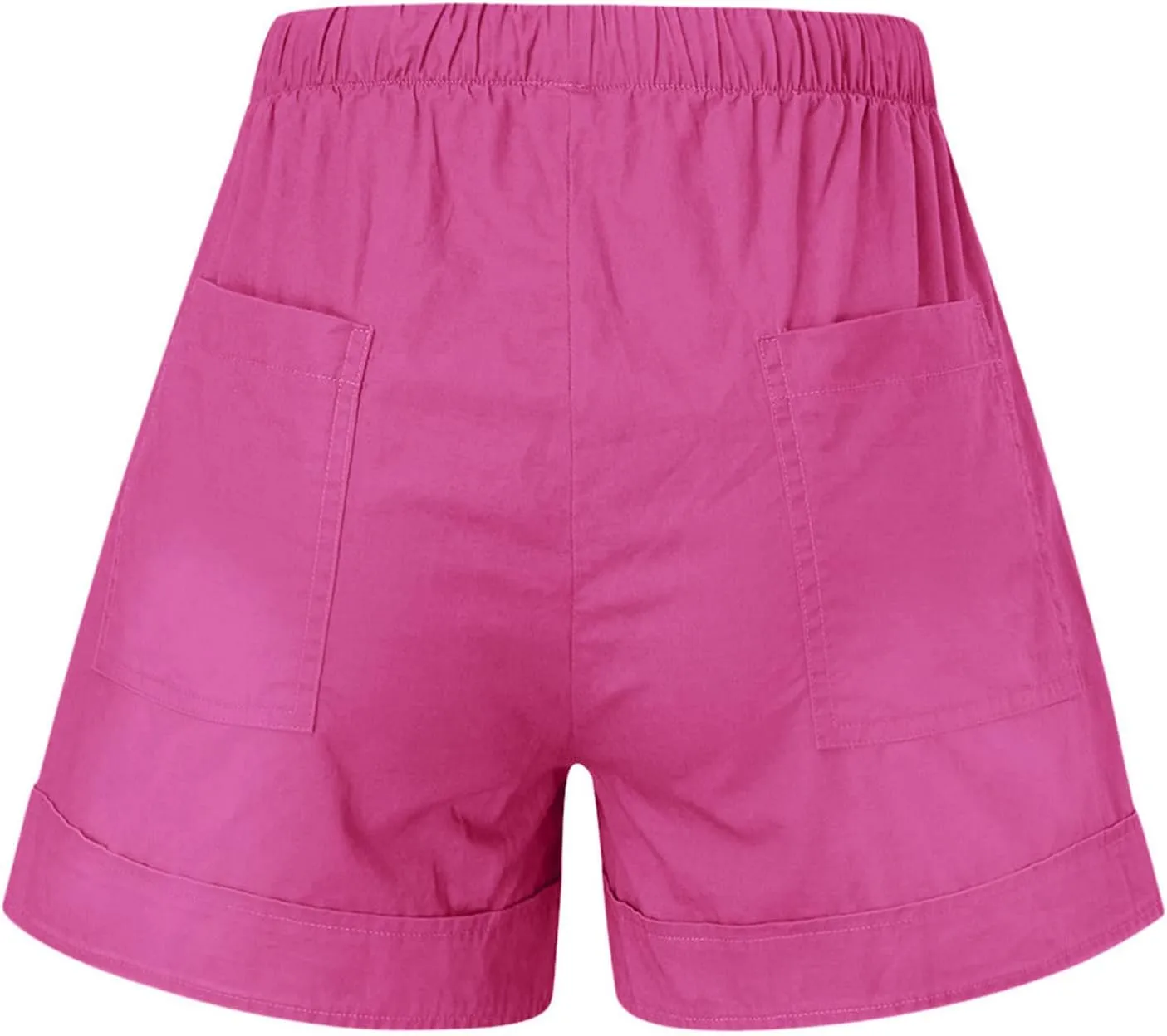Women's Drawstring Shorts Summer Casual Comfy Shorts Elastic Waist Baggy Shorts with Pocket Trendy Cute Short Pants