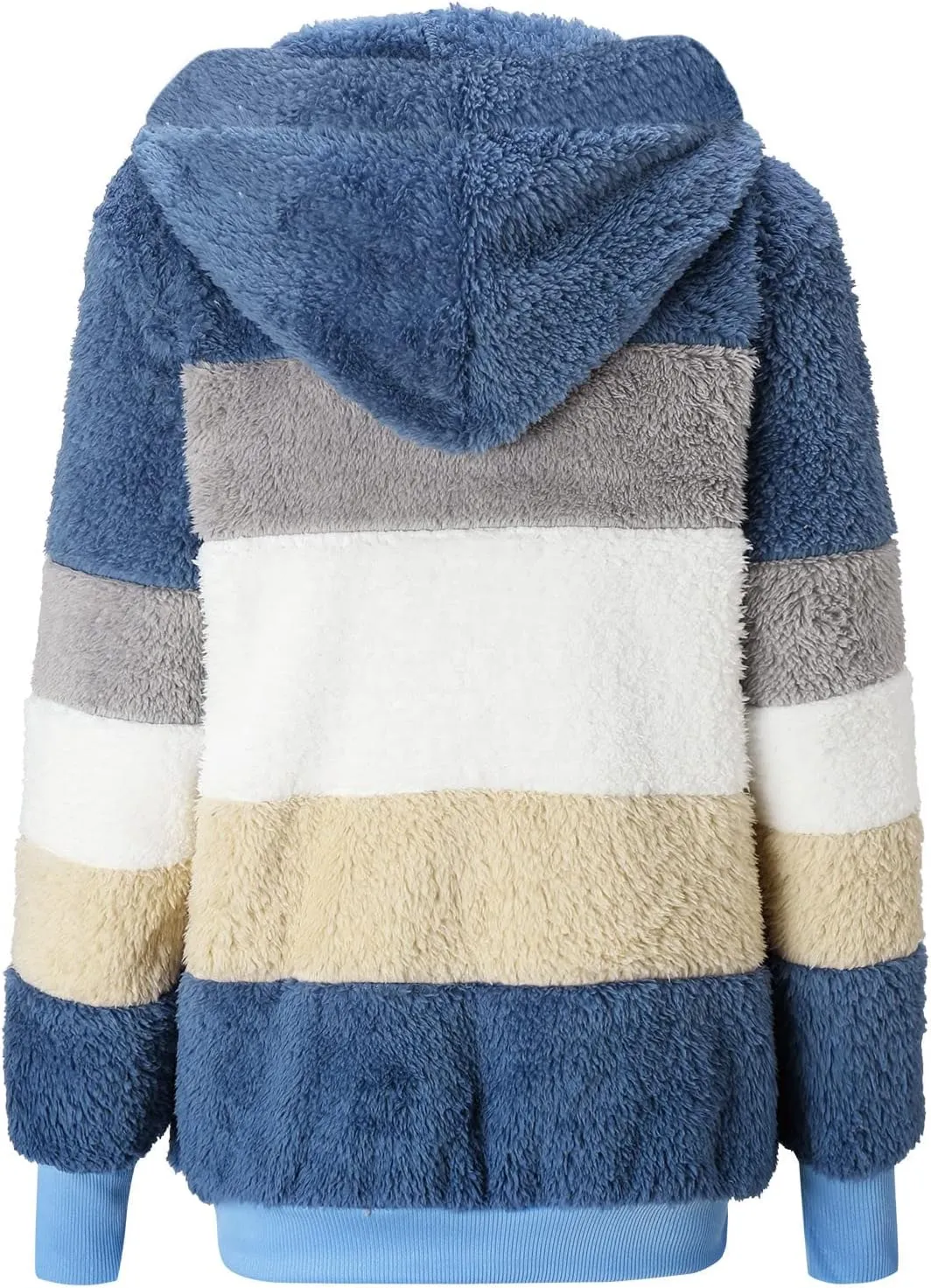Women's Fleece Lined Jacket with Hood Zip Up Plus Size Sherpa Warm Heavyweight Hoodies Winter Thermal Christmas Sweatshirt