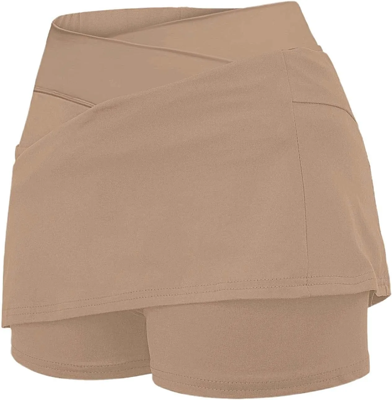 Women's Golf Skirts with Shorts Crossover Athletic Tennis Skorts with Pockets Casual Workout Pickleball Mini Skort