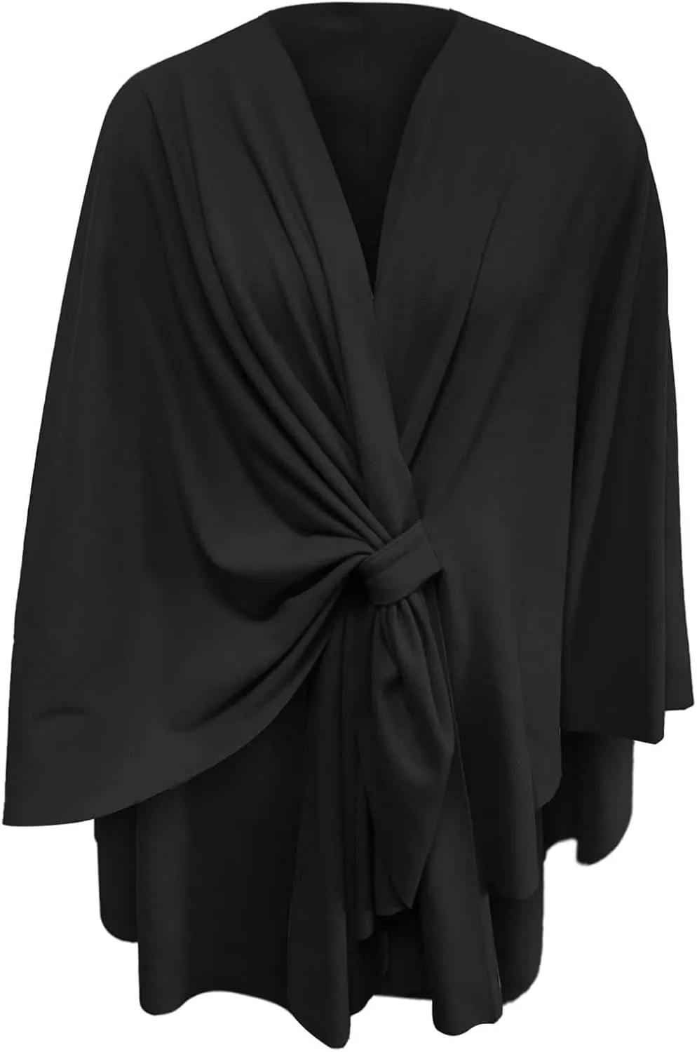 Women's Knitted Ponchos and Capes Front Ponchos for Fall Winter Stylish Cloak Shawl Wrap Elegant for Wedding