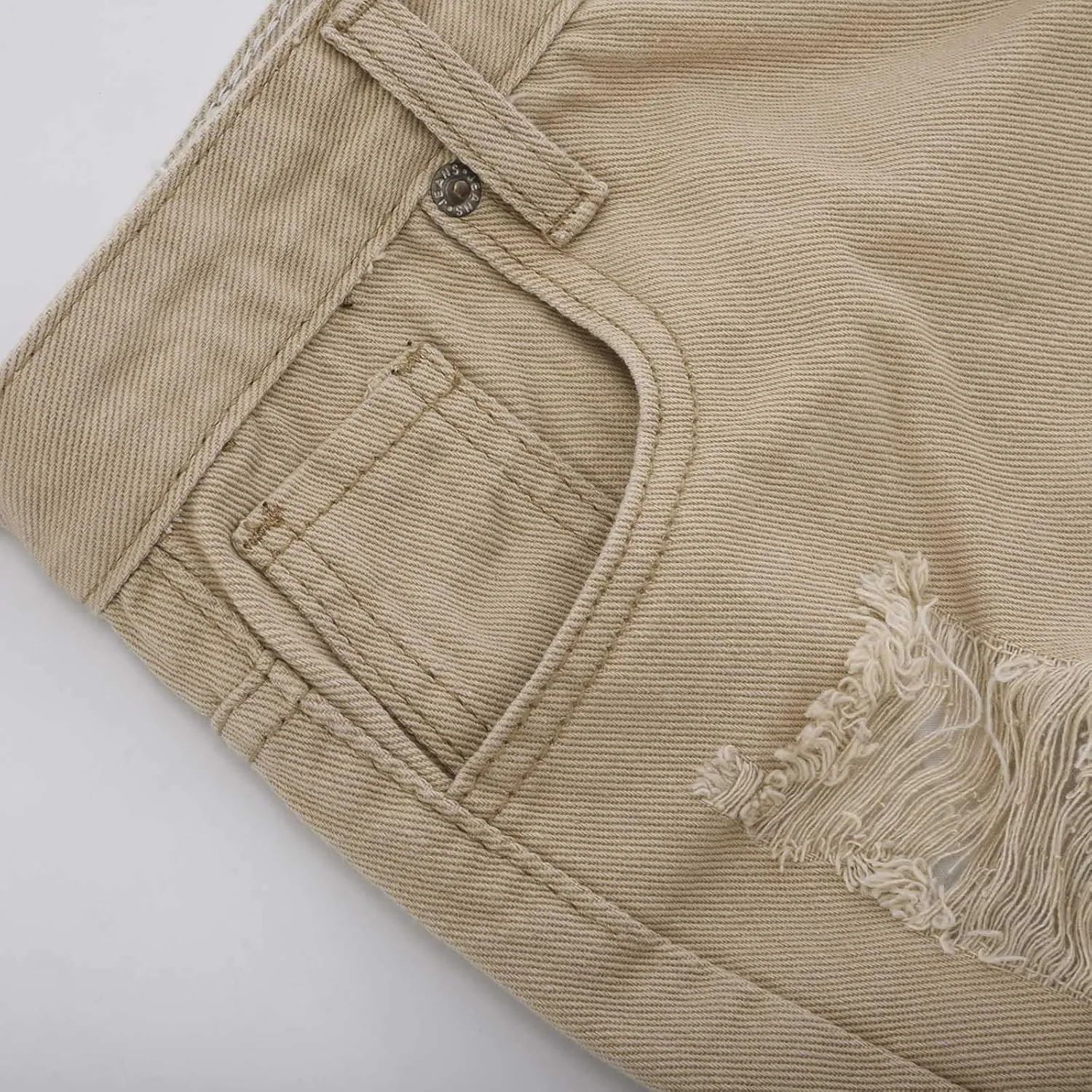 Womens Mid Rise Denim Shorts Summer Rolled Up Hem Jean Shorts Stretchy Ripped Frayed Shorts Fashion Summer Shorts