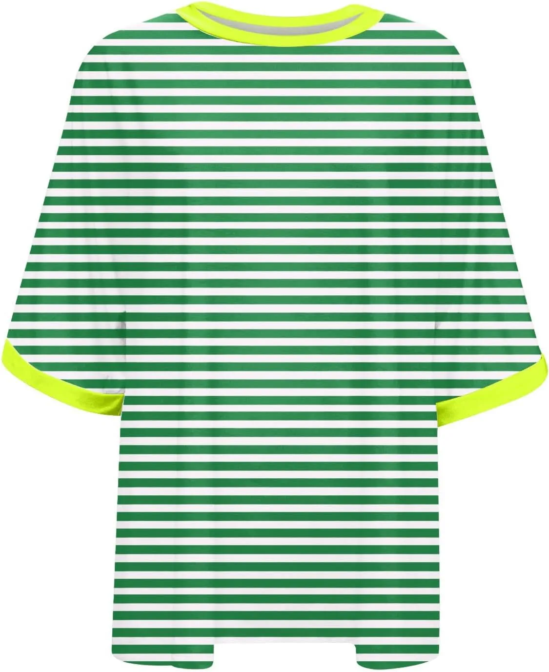 Womens Oversized T Shirts Fashion Striped Summer Tops Loose Fit Basic Tee Shirt Crewneck Plus Size Tunic 2024 Trendy