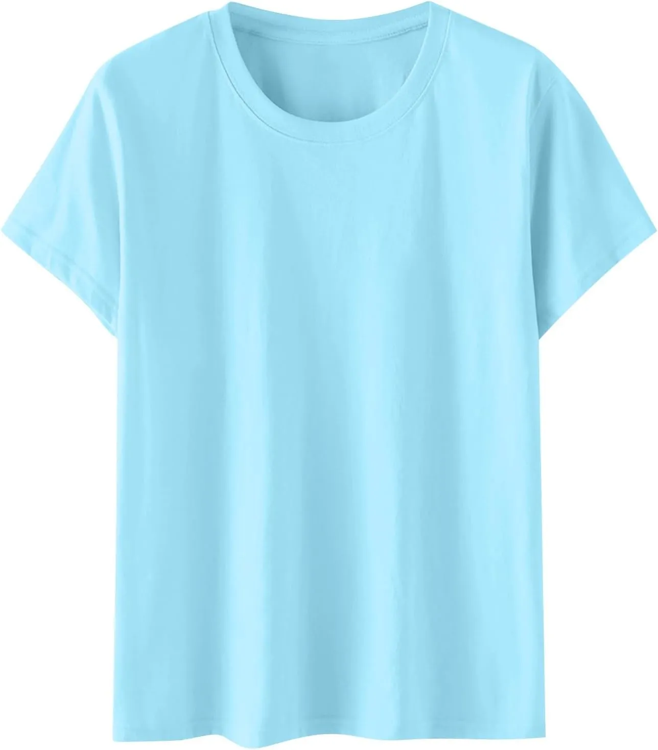 Womens Oversized V Neck Tshirts Rolled Short Sleeve Summer Casual Basic Tunic Tops Loose Fit Tee Shirts