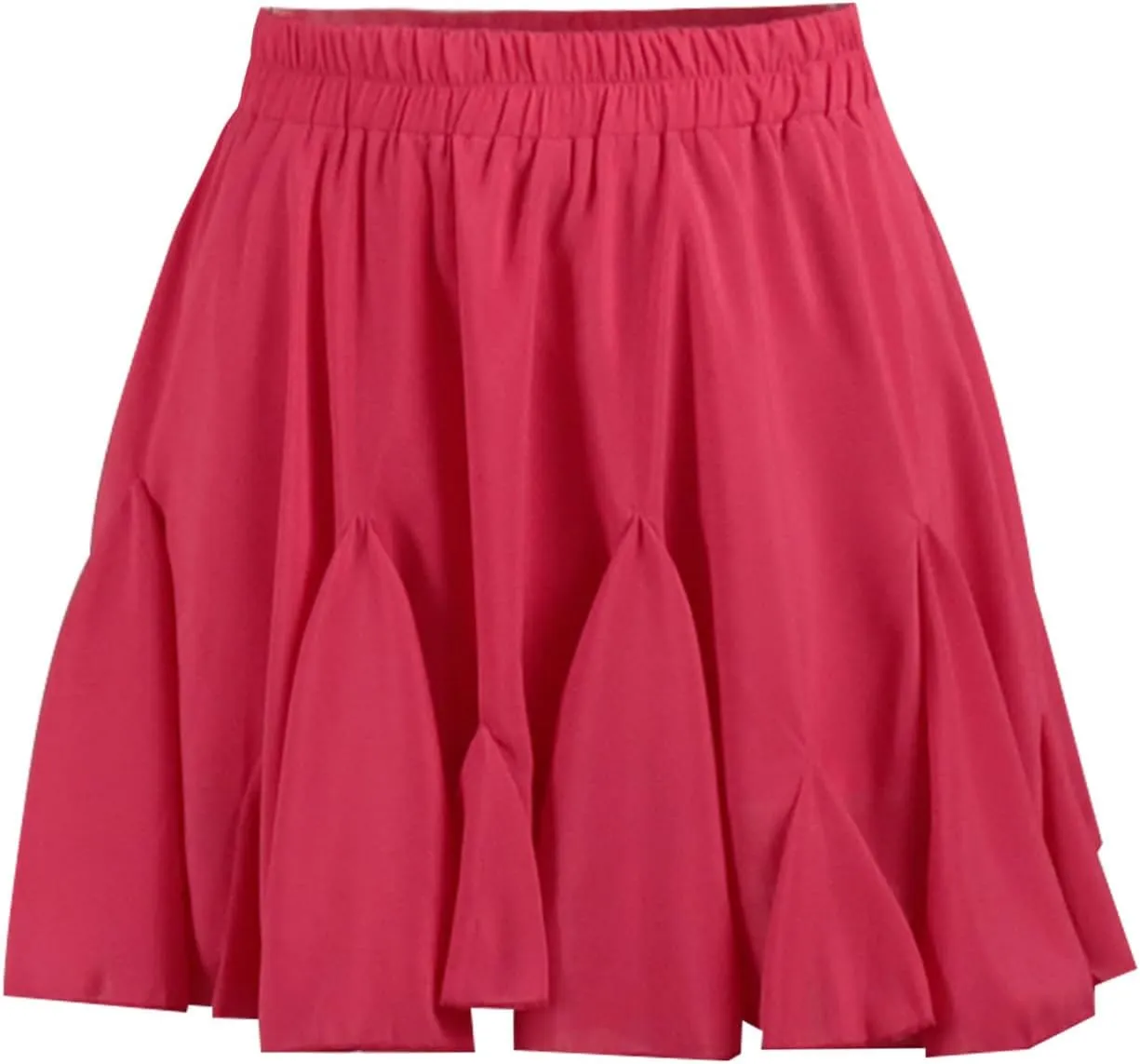 Womens Pleated Skater Skirt Basic Casual High Waisted Ruffles Flared Mini Lingerie Skirts 2025 Fashion Clothes