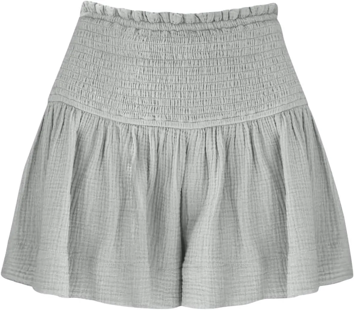 Womens Shorts Comfy Summer Flowy Shorts High Waisted Waffle Shorts Casual Beach Shorts Trendy Wide Leg Shorts