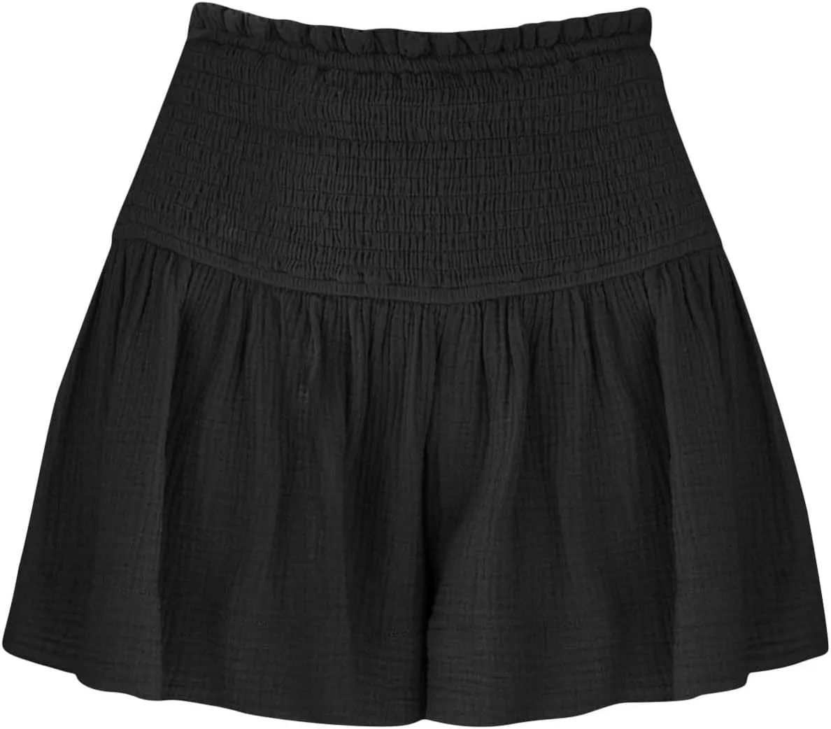 Womens Shorts Comfy Summer Flowy Shorts High Waisted Waffle Shorts Casual Beach Shorts Trendy Wide Leg Shorts