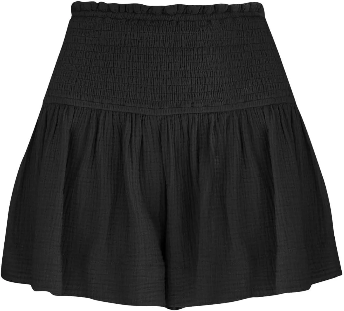 Womens Shorts Comfy Summer Flowy Shorts High Waisted Waffle Shorts Casual Beach Shorts Trendy Wide Leg Shorts