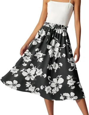 Women's Skirts Midi Length High Waist A-Line Flowy Maxi Skirt Bohemian Summer