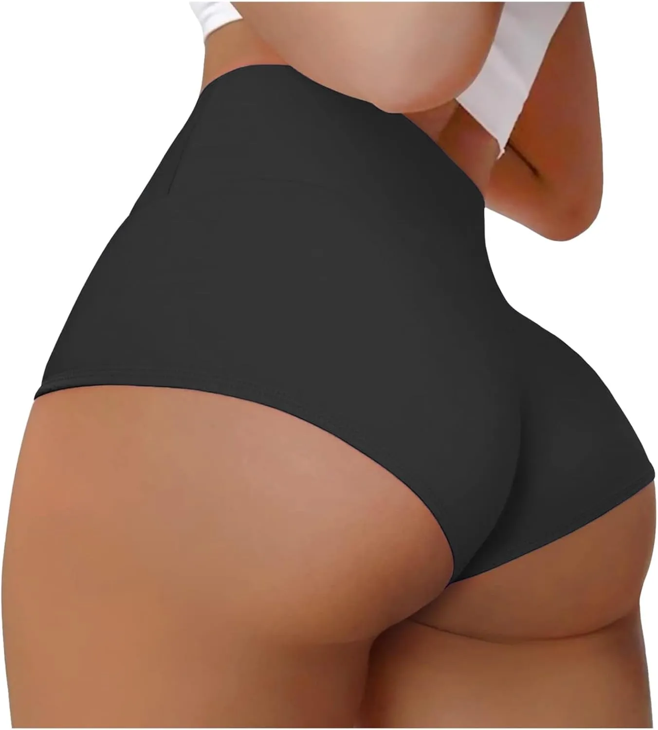 Womens Sports Shorts Athletic Gym Workout Fitness Leggings Briefs High Waist Scrunch Butt Compression Yoga Tights