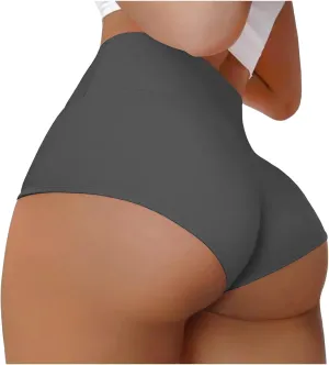 Womens Sports Shorts Athletic Gym Workout Fitness Leggings Briefs High Waist Scrunch Butt Compression Yoga Tights