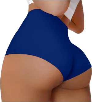 Womens Sports Shorts Athletic Gym Workout Fitness Leggings Briefs High Waist Scrunch Butt Compression Yoga Tights