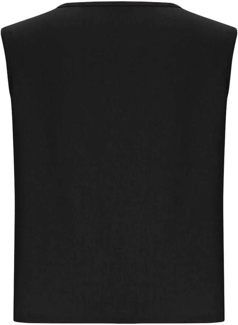 Women's Tank Tops Cotton Linen Sleeveless Round Neck Solid Color Vest Shirts Vacation Summer Flowy Camisole 2025