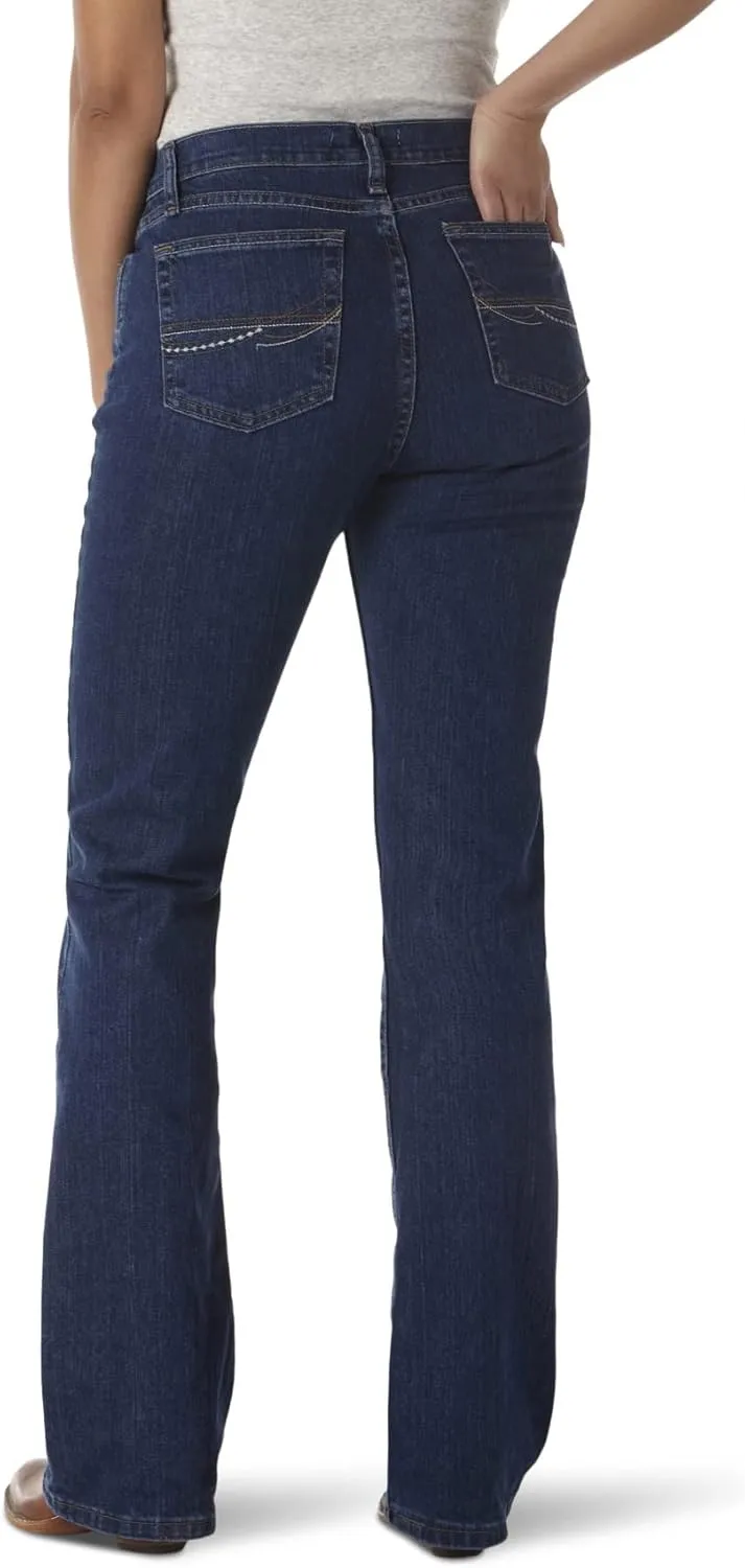 Wrangler Women's Cash Mid Rise Vented Hem Ultimate Riding Jean