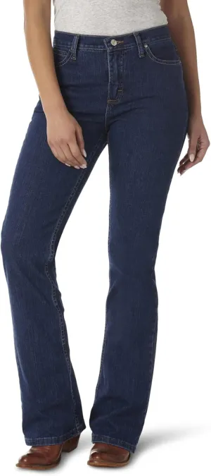 Wrangler Women's Cash Mid Rise Vented Hem Ultimate Riding Jean