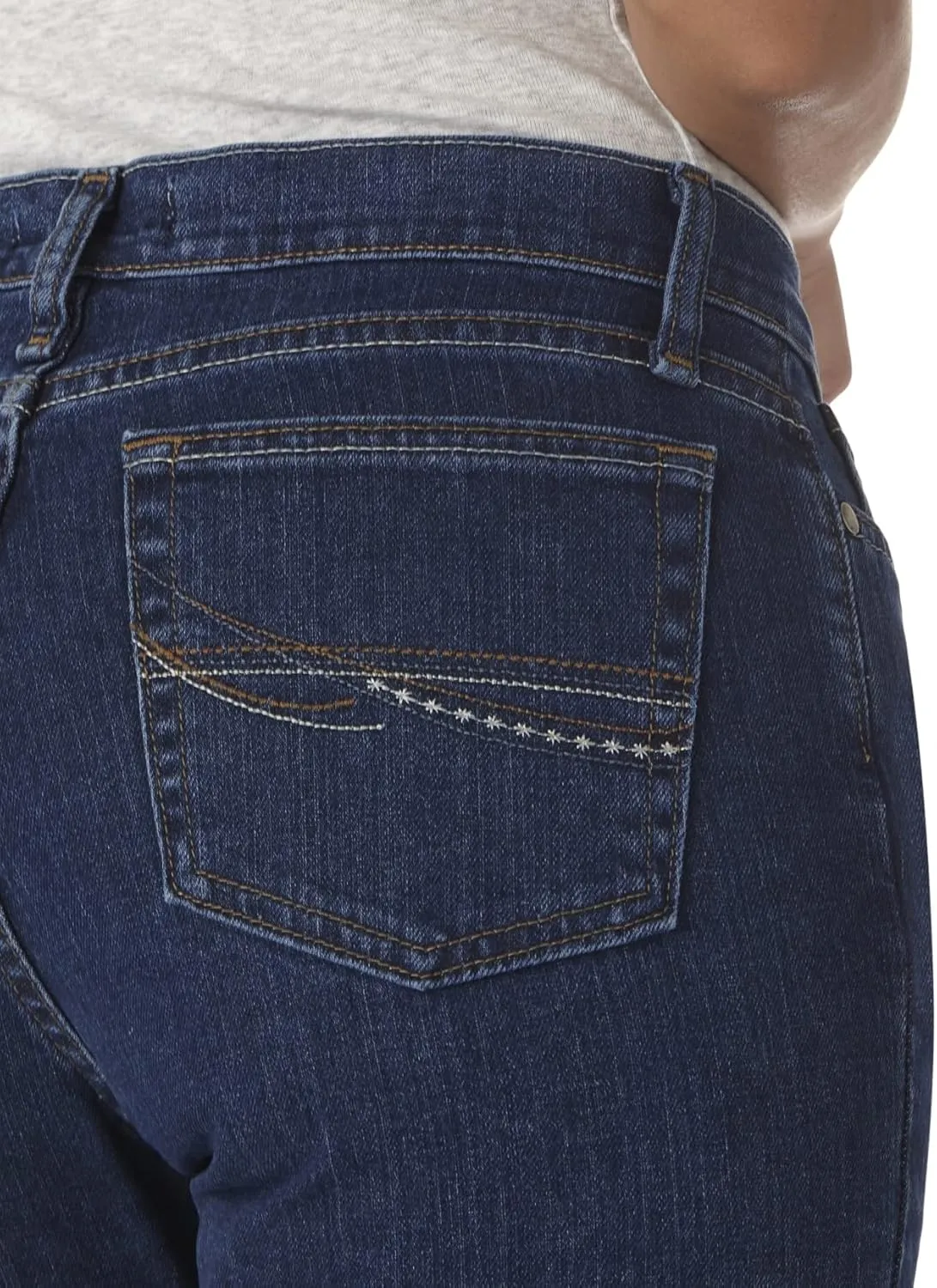 Wrangler Women's Cash Mid Rise Vented Hem Ultimate Riding Jean