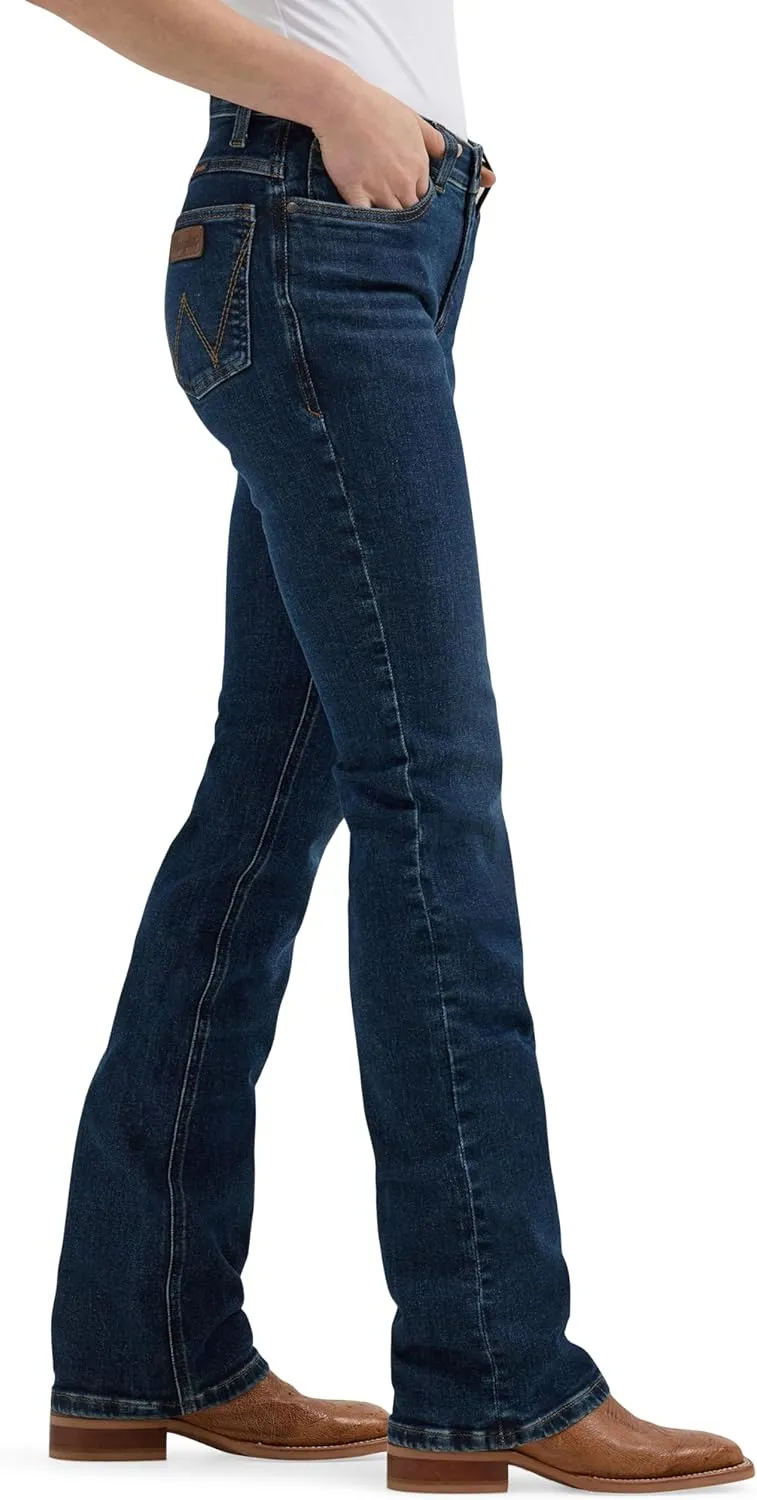 Wrangler Women's Willow Mid Rise Boot Cut Ultimate Riding Jeans